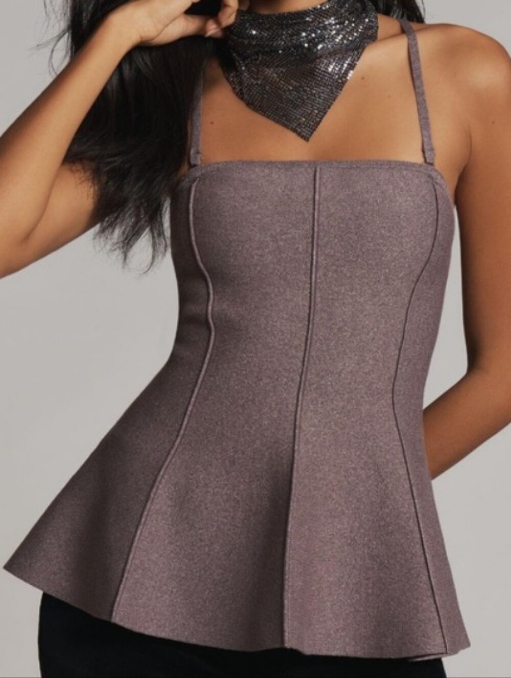 Pilcro Hourglass Sparkly Sweater Tank.